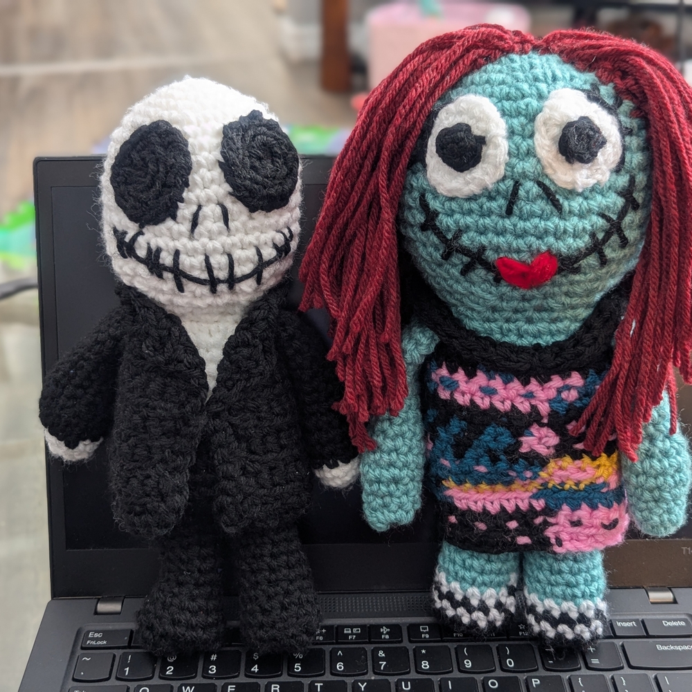 Black Stuffed Animal Skeleton Toy